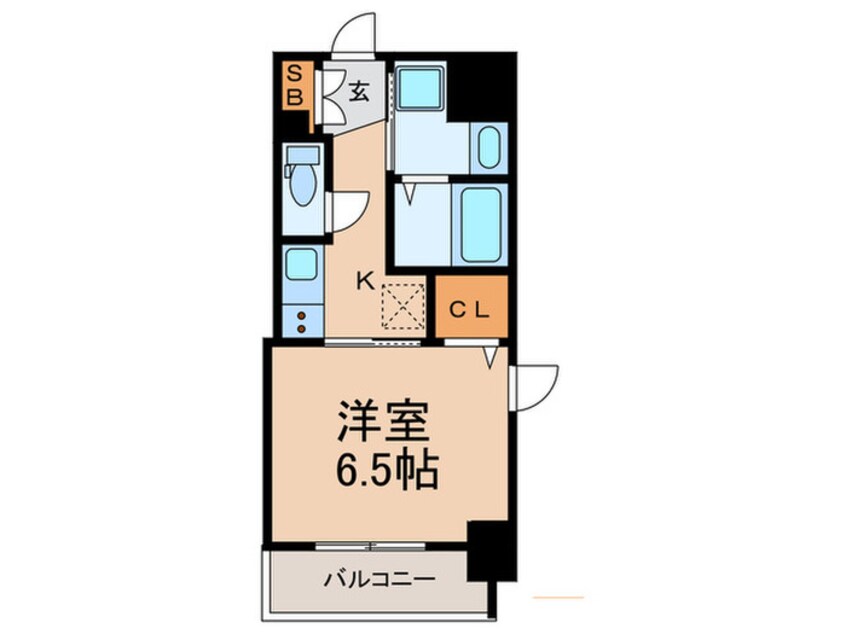 間取図 アクアプレイス梅田5(1104)