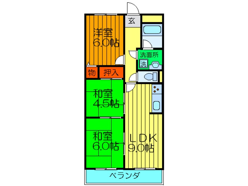 間取図 ハイツサンヒル