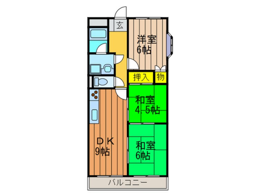 間取図 ハイツサンヒル