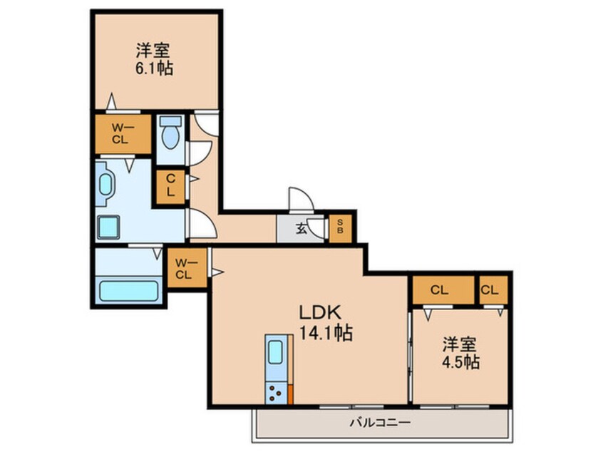 間取図 グランブルー