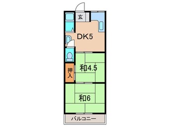 間取図 グリ－ンハイツ