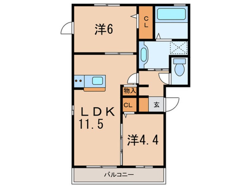 間取図 セジュール大森町