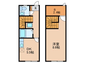 間取図 ミナミ大路ハイツＡ棟