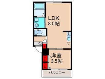 間取図 モアナ長瀬