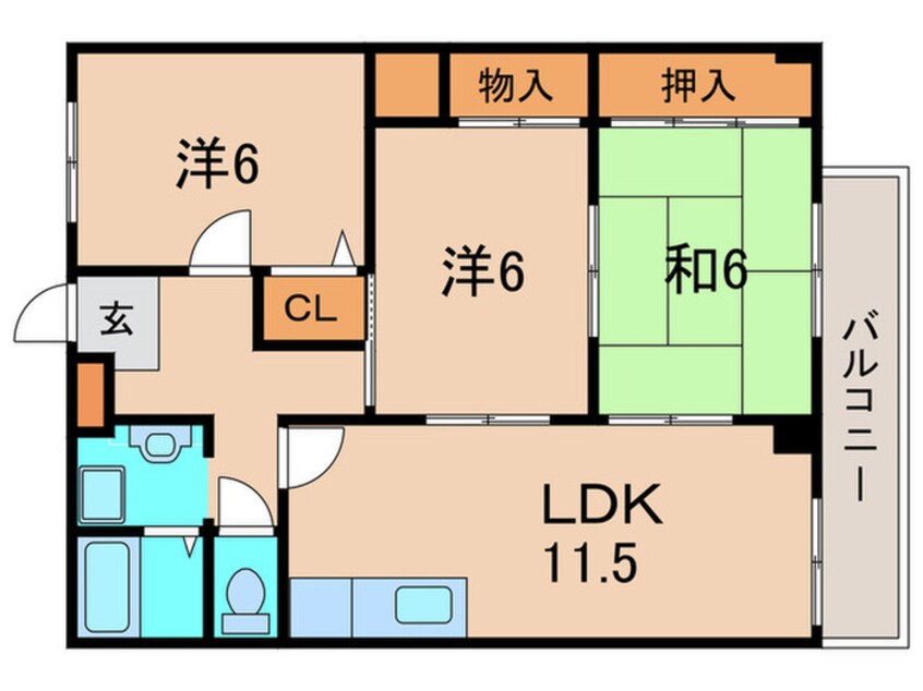 間取図 フライブルク瑞穂