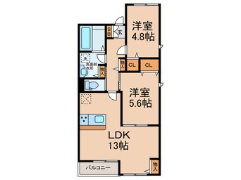 間取図 エルメゾン成美