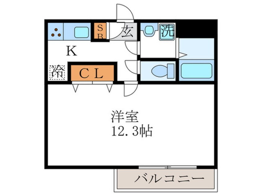 間取図 シャルレ１番館