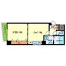 日興桜川ハイツ 1DKの間取り