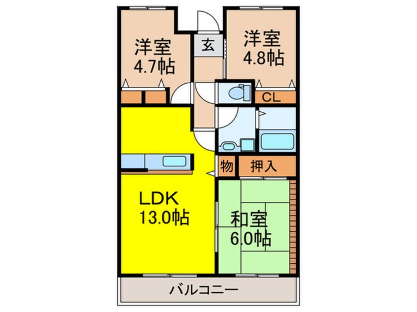 間取図 アルビス五月ヶ丘１２７号棟