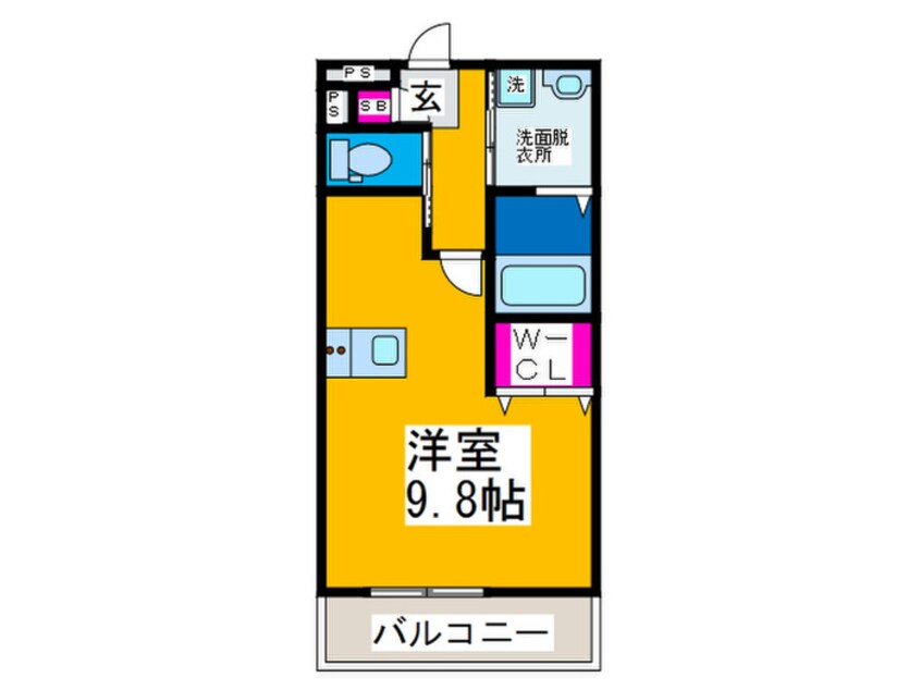 間取図 ジーメゾン墨江