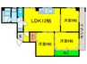 センチュリ－プラザ 3LDKの間取り