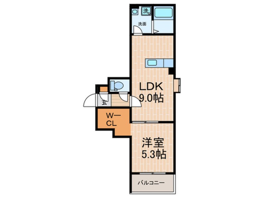 間取図 Ｋｅｙビレッジ東鳴尾