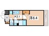 ララプレイス天王寺ルフレ 1Kの間取り