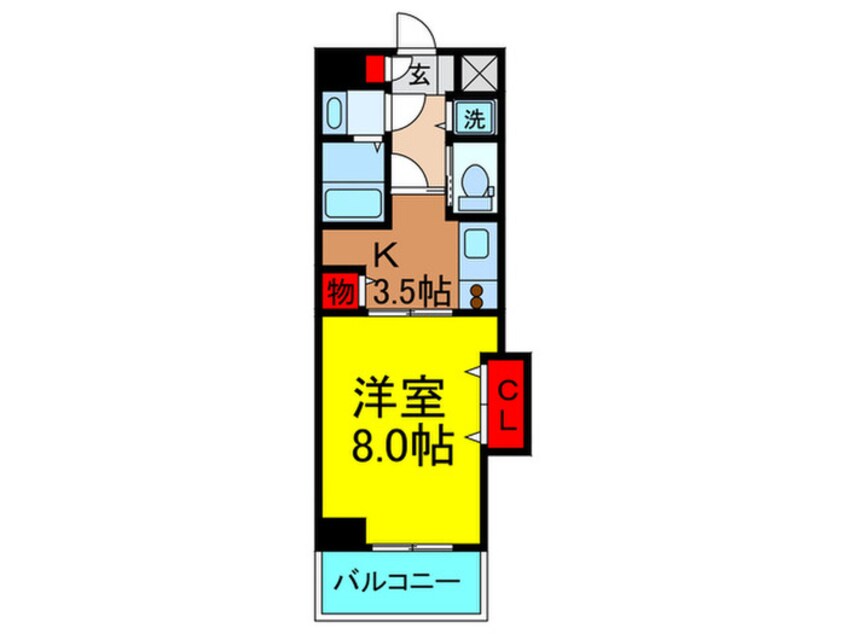 間取図 ルミエ－ル交野