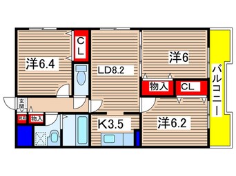 間取図 ウエストウイング嵯峨