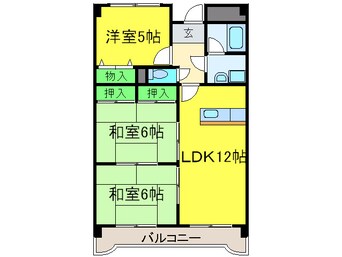 間取図 エンデバ－高石