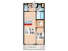 レオーネK 1LDKの間取り