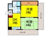 センチュリ－千代崎 2DKの間取り