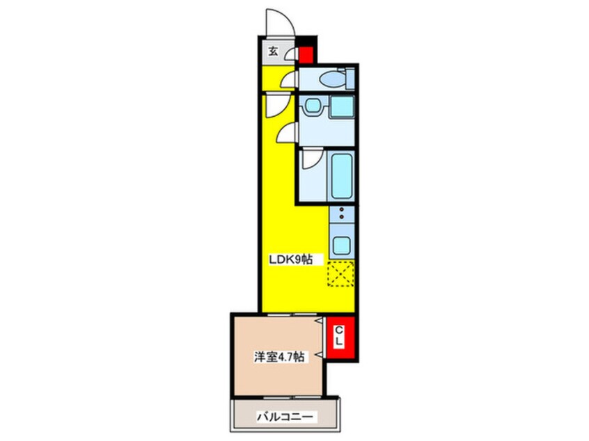 間取図 クレアール菱屋東