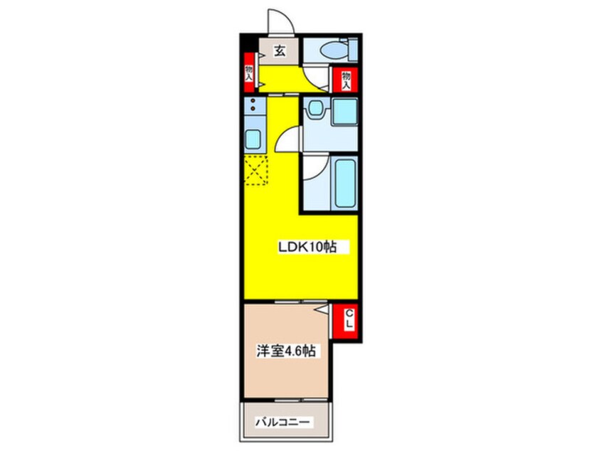 間取図 クレアール菱屋東