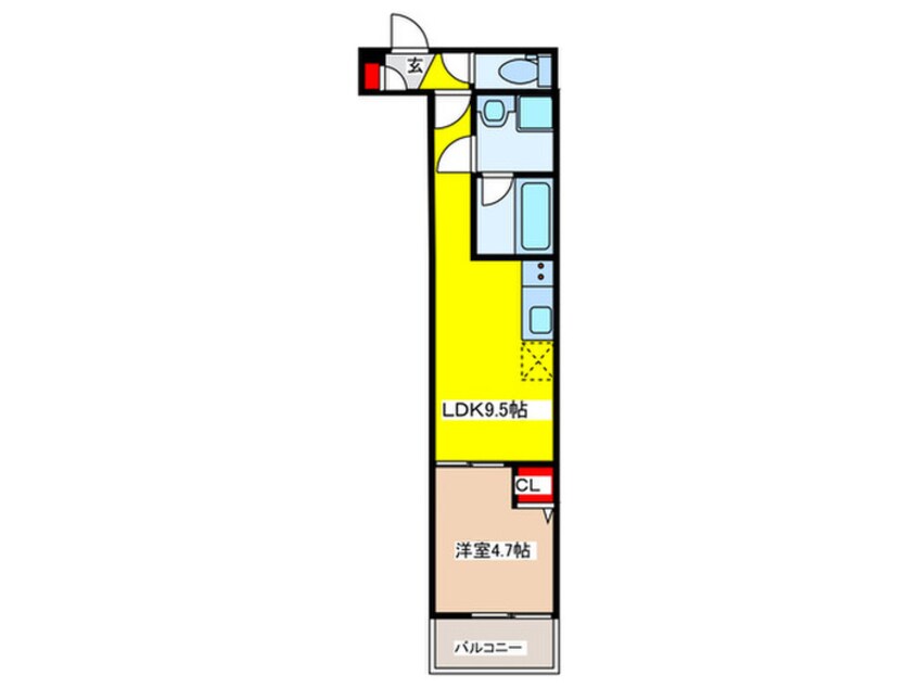 間取図 クレアール菱屋東