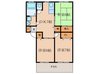 間取図 ファミーユ桃園