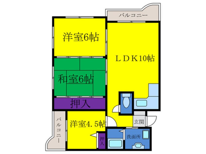 間取図 ヴァンベール２１