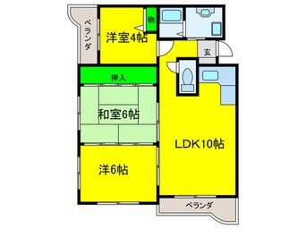 間取図 ヴァンベール２１