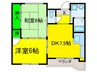 ヴァンベール２１ 2DKの間取り