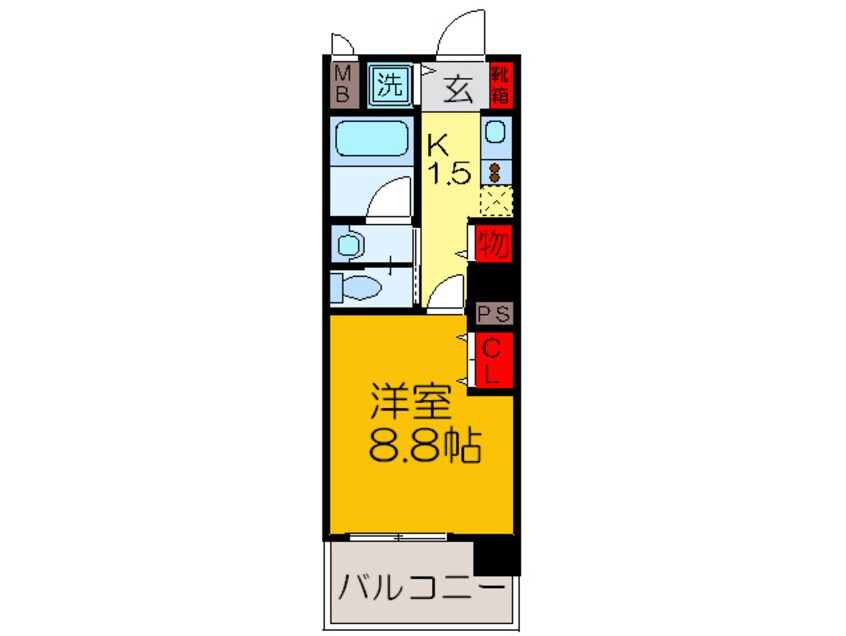 間取図 サイプレス小阪駅前