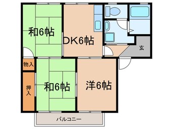 間取図 メゾンドゥ片山Ⅰ