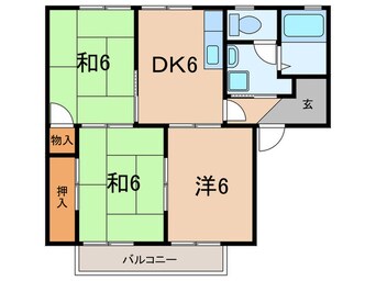 間取図 メゾンドゥ片山Ⅰ