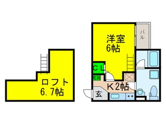 間取図 クラスティーネ帝塚山東