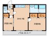 エテルノデ－ア 2DKの間取り