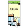 Ritz小阪 1Kの間取り