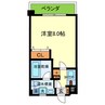 Ritz小阪 1Kの間取り