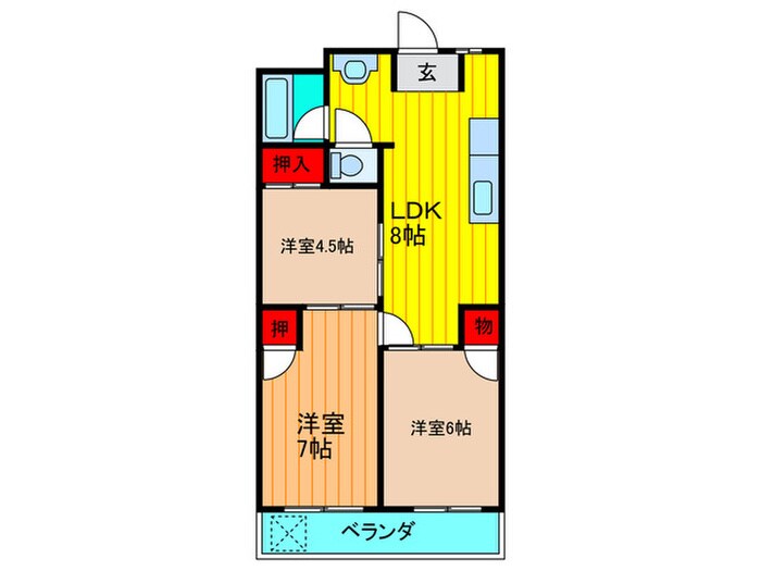 間取り図 田中第二マンション