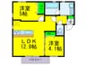 ロジュマン今里 2LDKの間取り