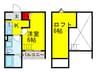 Laplace（ラプラス） 1Kの間取り