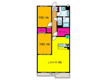 間取図 エクセルコート二色の浜