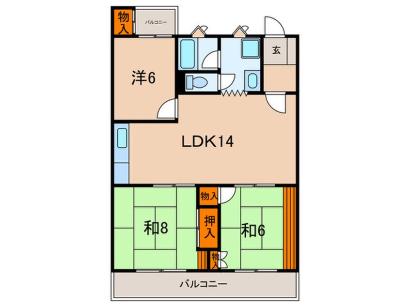 間取図 第２ビラ摩耶