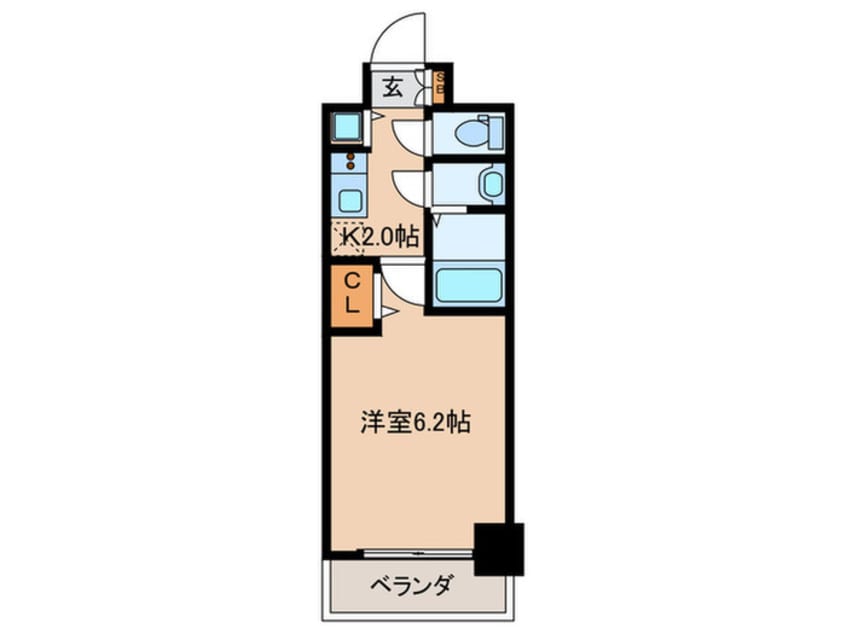 間取図 プレサンス扇町駅前(1507)