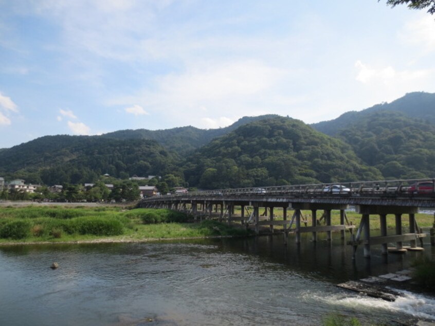 渡月橋(公園)まで550m メゾン５