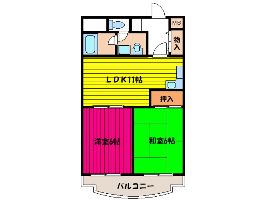 間取図 グリ－ンプラザ大宮