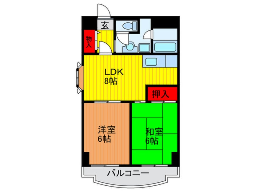 間取図 グリ－ンプラザ大宮