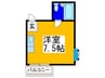 プレアール背戸口 1Rの間取り