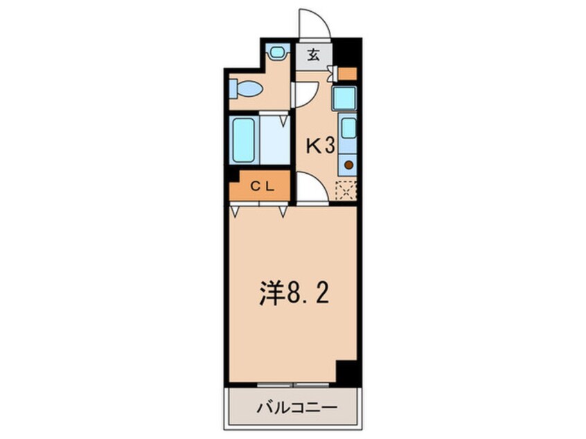 間取図 カリエンテ三宮