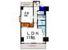 ﾗｲｵﾝｽﾞﾏﾝｼｮﾝ京都西陣（401） 1LDKの間取り