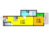F+style羽衣5号館 1LDKの間取り