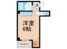 ラルゴハイツ 1Rの間取り